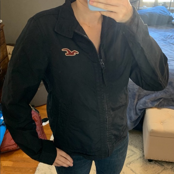 Navy Hollister Light Jacket - Picture 1 of 4